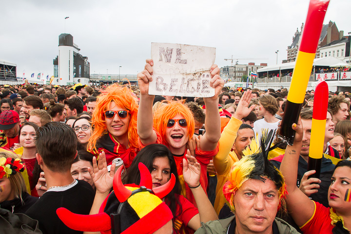 Sfeerbeelden Frankrijk-Belgie @ Huyndai Fan Park Antwerpen, picture 20, photographed by Marc Verdonck - FrontView Magazine
