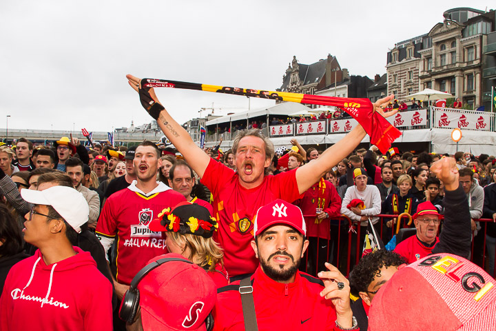 Sfeerbeelden Frankrijk-Belgie @ Huyndai Fan Park Antwerpen, picture 27, photographed by Marc Verdonck - FrontView Magazine