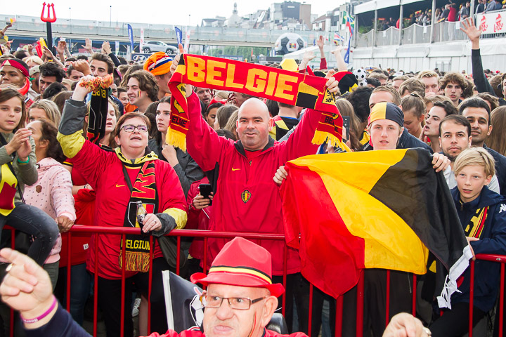 Sfeerbeelden Frankrijk-Belgie @ Huyndai Fan Park Antwerpen, picture 31, photographed by Marc Verdonck - FrontView Magazine