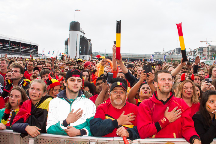 Sfeerbeelden Frankrijk-Belgie @ Huyndai Fan Park Antwerpen, picture 38, photographed by Marc Verdonck - FrontView Magazine