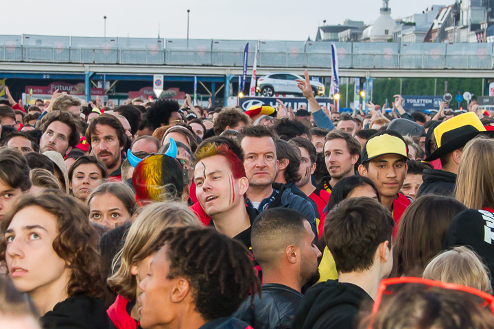 Sfeerbeelden Frankrijk-Belgie @ Huyndai Fan Park Antwerpen, picture 70, photographed by Marc Verdonck - FrontView Magazine