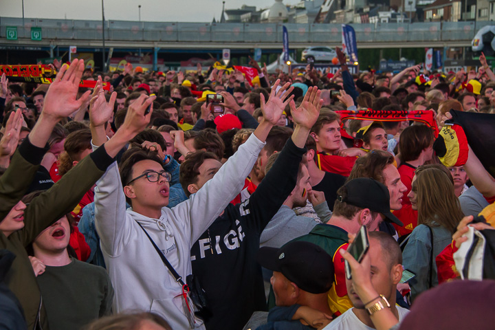 Sfeerbeelden Frankrijk-Belgie @ Huyndai Fan Park Antwerpen, picture 82, photographed by Marc Verdonck - FrontView Magazine