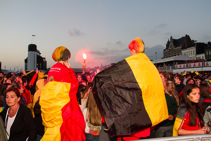 Sfeerbeelden Frankrijk-Belgie @ Huyndai Fan Park Antwerpen, picture 85, photographed by Marc Verdonck - FrontView Magazine