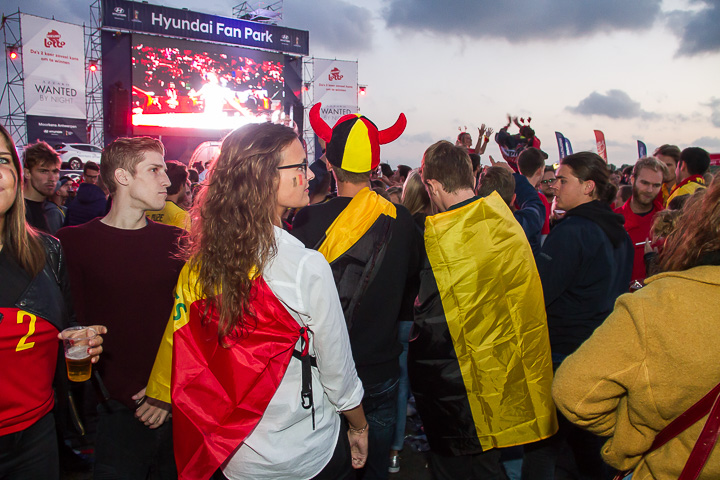 Sfeerbeelden Frankrijk-Belgie @ Huyndai Fan Park Antwerpen, picture 102, photographed by Marc Verdonck - FrontView Magazine