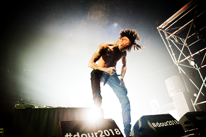 SCARLXRD @ Dour Festival 2018, picture 1, photographed by Magali Decamps - FrontView Magazine