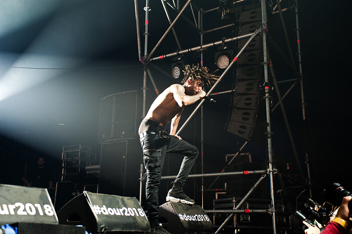 SCARLXRD @ Dour Festival 2018, picture 9, photographed by Magali Decamps - FrontView Magazine