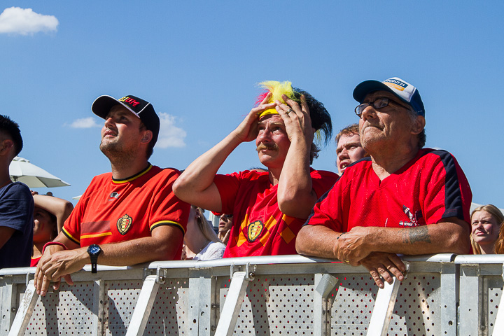 Sfeerbeelden Belgie-Engeland @ Huyndai Fan Park Antwerpen, foto 2, foto's door Marc Verdonck - FrontView Magazine