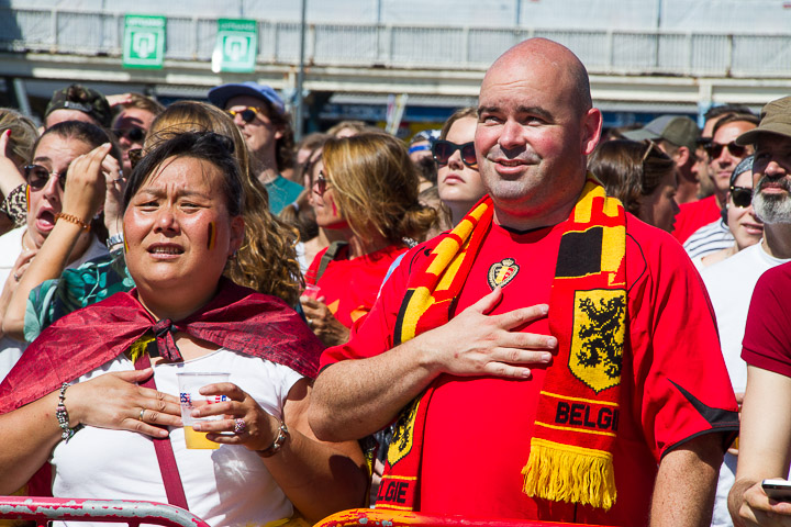 Sfeerbeelden Belgie-Engeland @ Huyndai Fan Park Antwerpen, foto 3, foto's door Marc Verdonck - FrontView Magazine