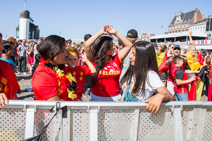 Sfeerbeelden Belgie-Engeland @ Huyndai Fan Park Antwerpen, foto 6, foto's door Marc Verdonck - FrontView Magazine