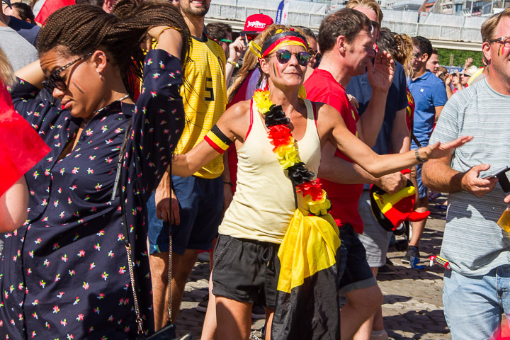 Sfeerbeelden Belgie-Engeland @ Huyndai Fan Park Antwerpen, foto 7, foto's door Marc Verdonck - FrontView Magazine