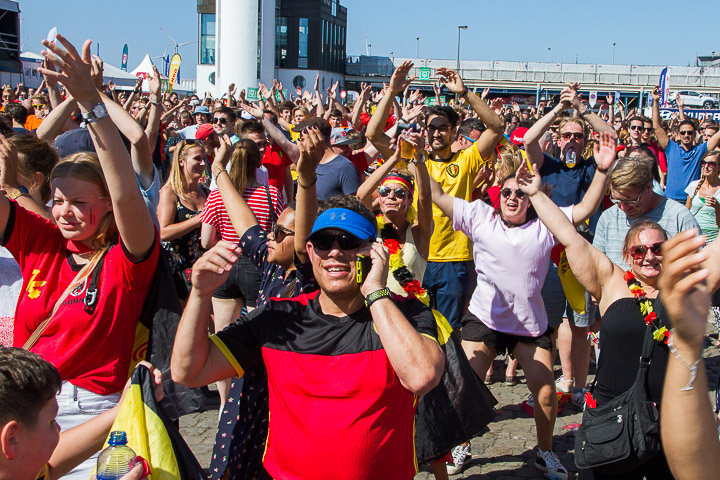Sfeerbeelden Belgie-Engeland @ Huyndai Fan Park Antwerpen, foto 8, foto's door Marc Verdonck - FrontView Magazine
