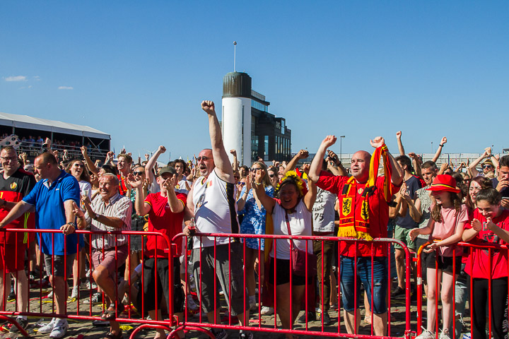 Sfeerbeelden Belgie-Engeland @ Huyndai Fan Park Antwerpen, foto 11, foto's door Marc Verdonck - FrontView Magazine