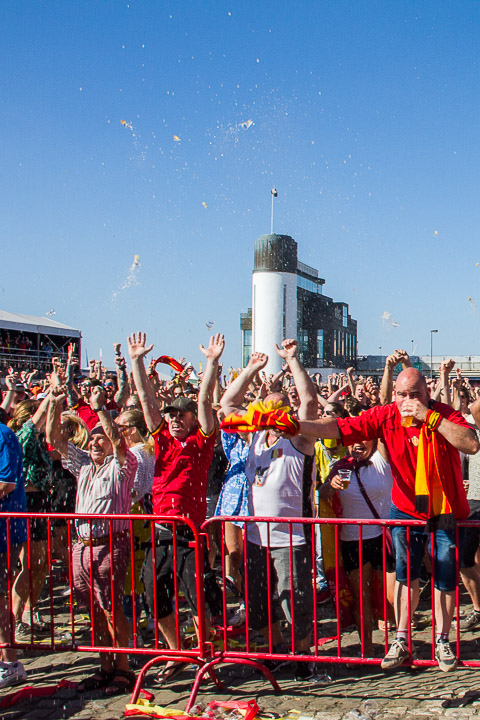 Sfeerbeelden Belgie-Engeland @ Huyndai Fan Park Antwerpen, foto 15, foto's door Marc Verdonck - FrontView Magazine