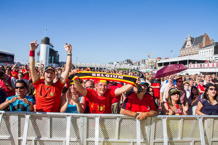 Sfeerbeelden Belgie-Engeland @ Huyndai Fan Park Antwerpen, foto 19, foto's door Marc Verdonck - FrontView Magazine