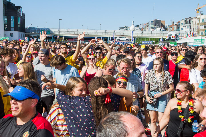 Sfeerbeelden Belgie-Engeland @ Huyndai Fan Park Antwerpen, foto 22, foto's door Marc Verdonck - FrontView Magazine