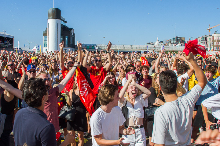Sfeerbeelden Belgie-Engeland @ Huyndai Fan Park Antwerpen, foto 26, foto's door Marc Verdonck - FrontView Magazine