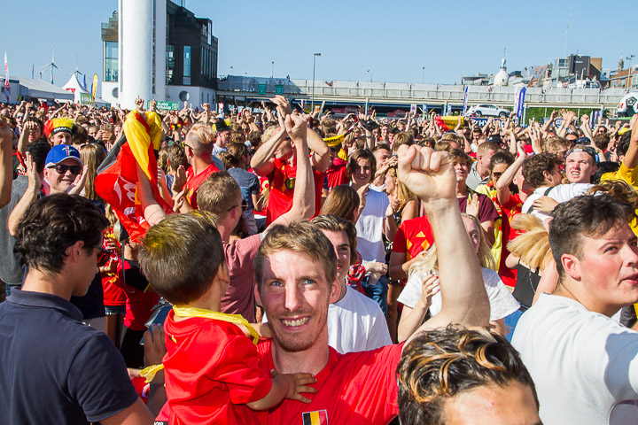 Sfeerbeelden Belgie-Engeland @ Huyndai Fan Park Antwerpen, foto 28, foto's door Marc Verdonck - FrontView Magazine