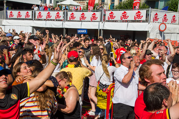 Sfeerbeelden Belgie-Engeland @ Huyndai Fan Park Antwerpen, foto 29, foto's door Marc Verdonck - FrontView Magazine