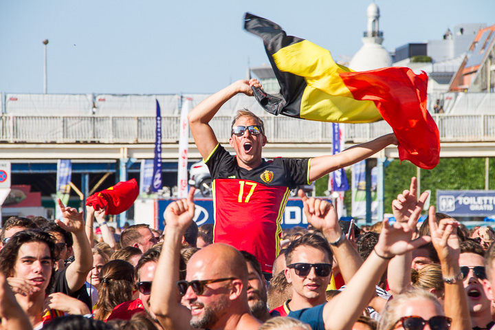 Sfeerbeelden Belgie-Engeland @ Huyndai Fan Park Antwerpen, foto 43, foto's door Marc Verdonck - FrontView Magazine