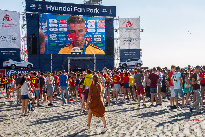 Sfeerbeelden Belgie-Engeland @ Huyndai Fan Park Antwerpen, foto 56, foto's door Marc Verdonck - FrontView Magazine