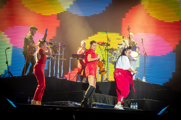 Clean Bandit @ Lokerse Feesten, picture 1, photographed by Tim Delmoitie - FrontView Magazine