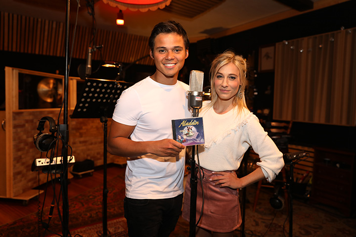 Cast Musical Aladdin neemt Full cd op @ opnamestudio Record Office, picture 6, photographed by dirk janssens - FrontView Magazine