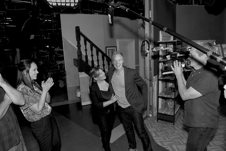 Acteurs van Buren op bezoek bij Thuis @ Studio's in Leuven, foto 4, foto's door Bart Baevegems - FrontView Magazine