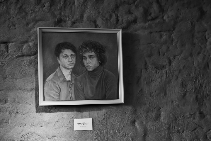 'Cry For Me' Original Painting @ Compact Disk Dummies, foto 6, foto's door Bart Baevegems - FrontView Magazine