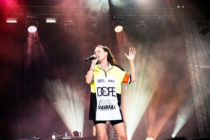 Ana Diaz @ Dour Festival 2019, picture 6, photographed by Magali Decamps - FrontView Magazine