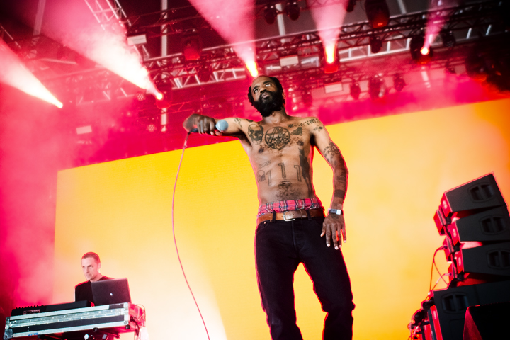 Death Grips @ Dour Festival 2019, picture 1, photographed by Magali Decamps - FrontView Magazine