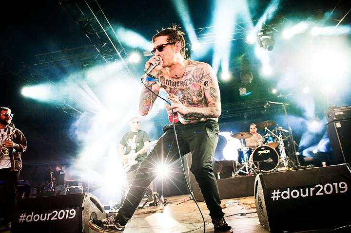 Viagra Boys @ Dour Festival 2019, picture 7, photographed by Magali Decamps - FrontView Magazine