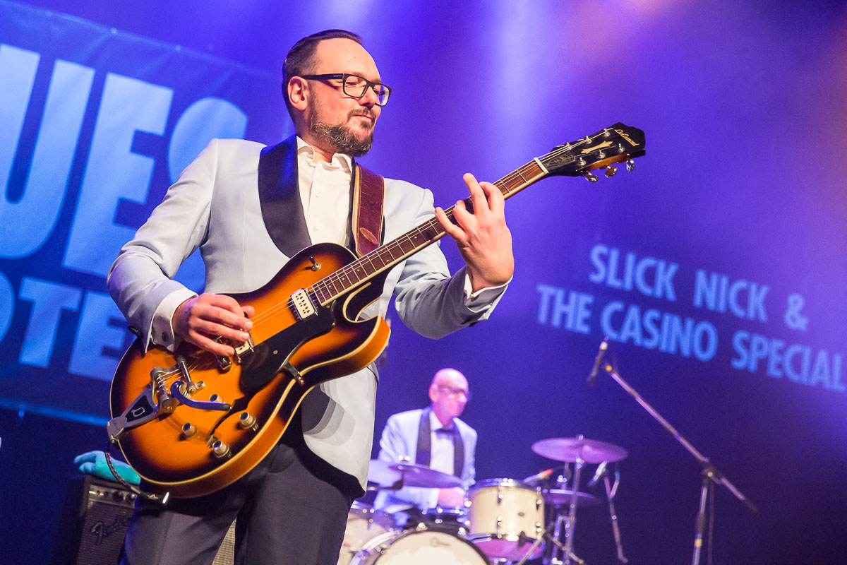Slick Nick & The Casino Special @ Blues in Schoten 2019, picture 2, photographed by Marc Verdonck - FrontView Magazine