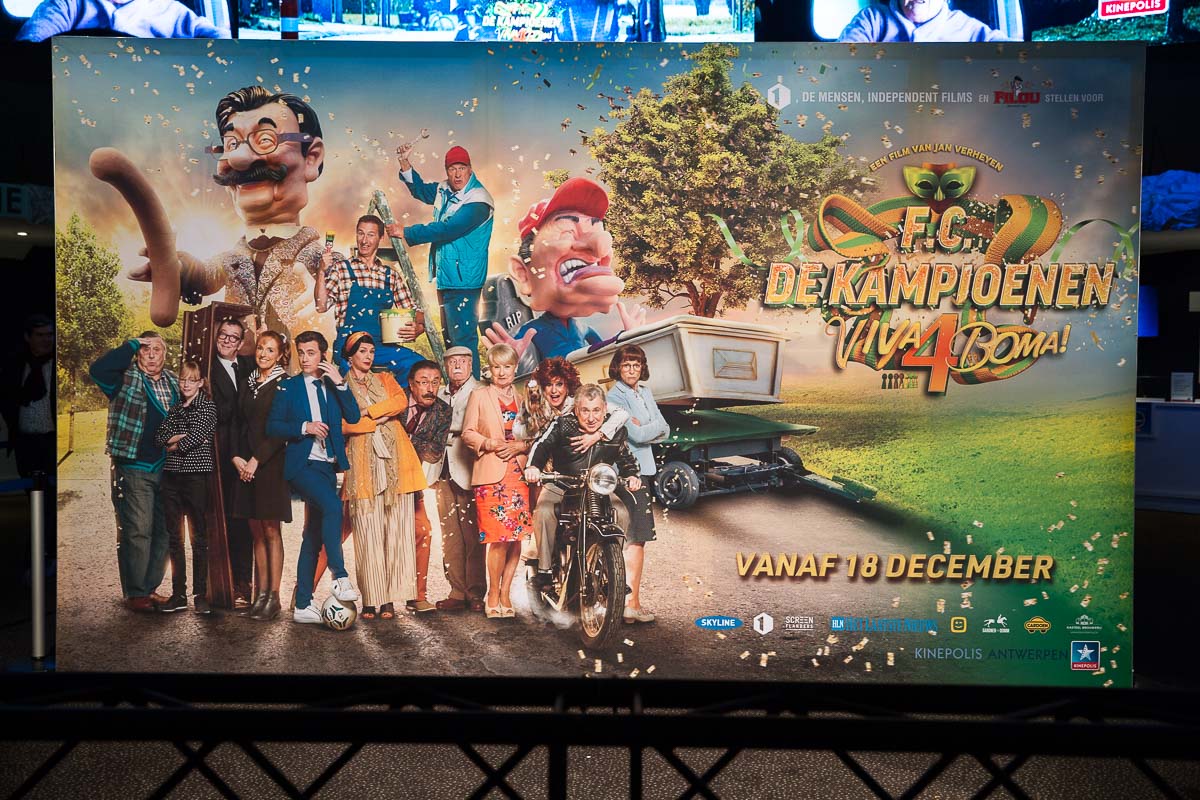 FC De Kampioenen 4 Viva Boma Première @ Kinepolis Antwerpen, picture 1, photographed by Marc Verdonck - FrontView Magazine
