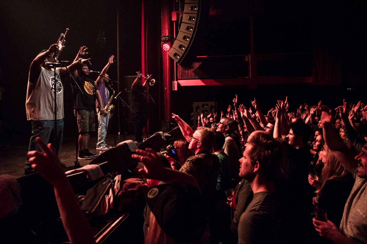 Hot 8 Brass Band @ Ancienne Belgique, picture 1, photographed by Tom Stessens - FrontView Magazine