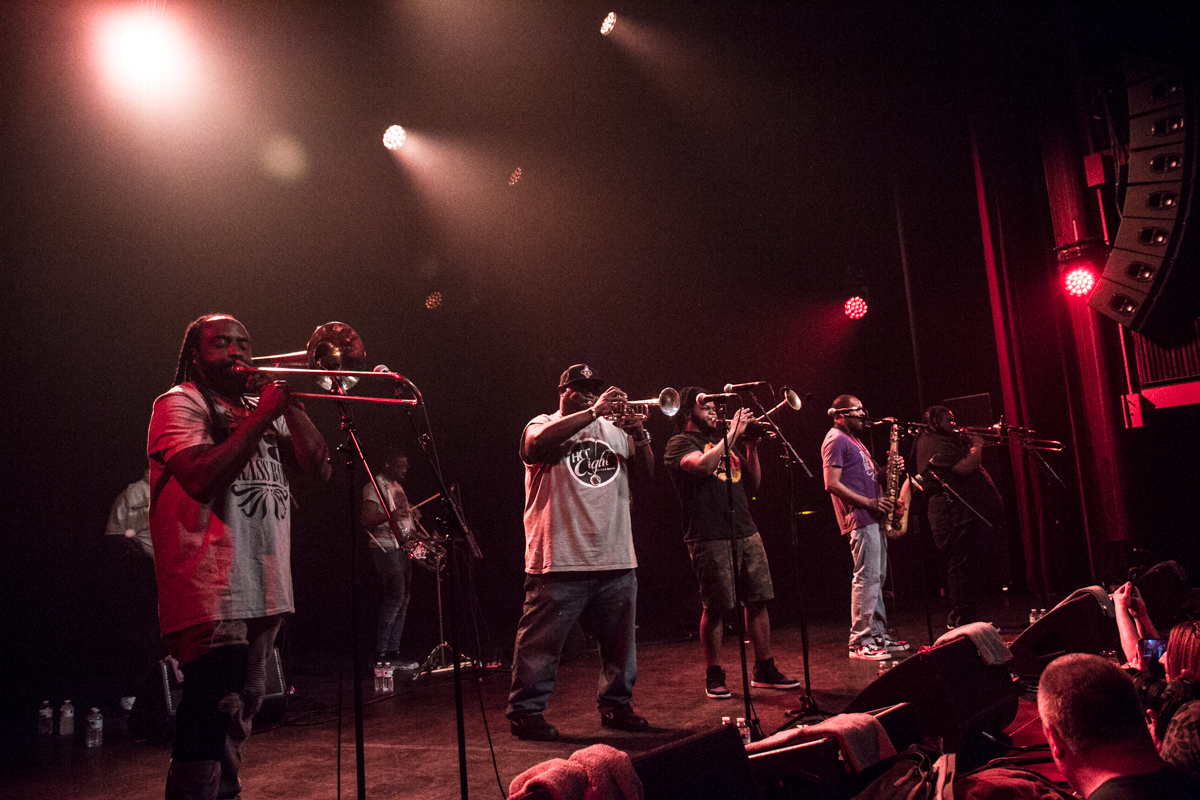 Hot 8 Brass Band @ Ancienne Belgique, picture 2, photographed by Tom Stessens - FrontView Magazine