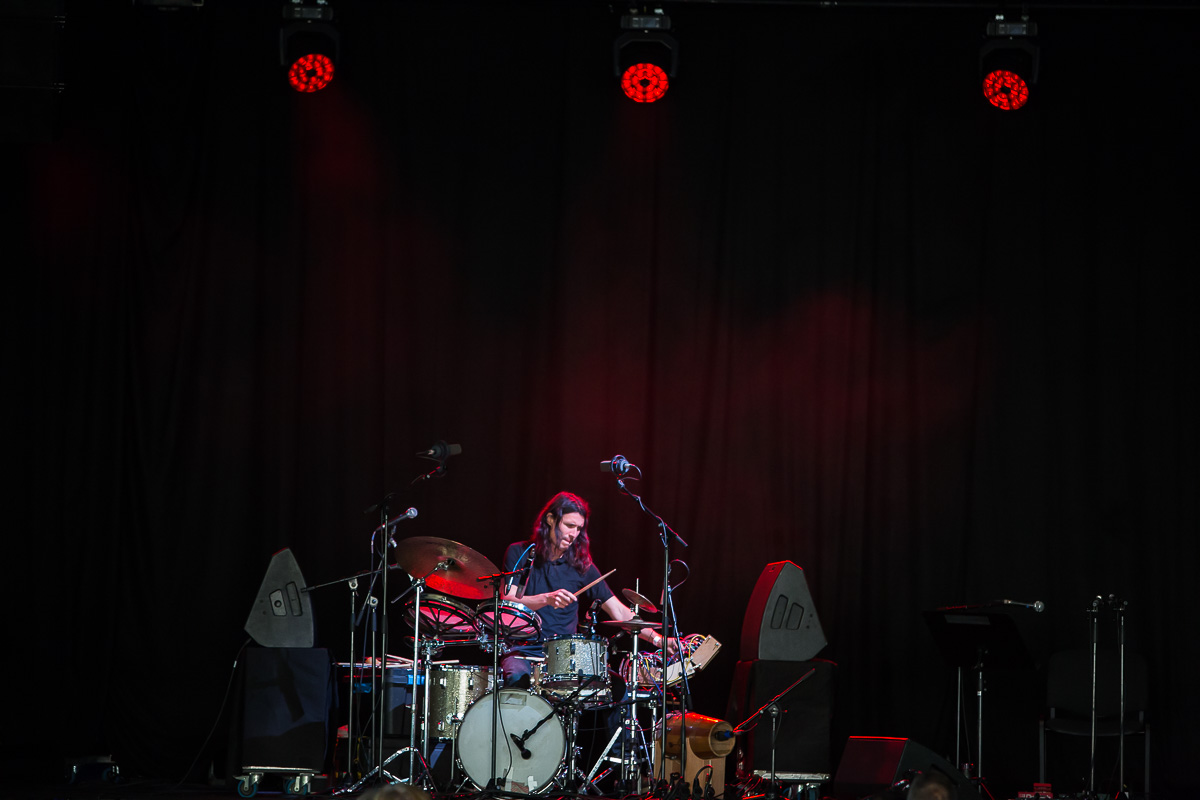 Simon Segers solo @ Jazz Middelheim, picture 3, photographed by Marc Verdonck - FrontView Magazine