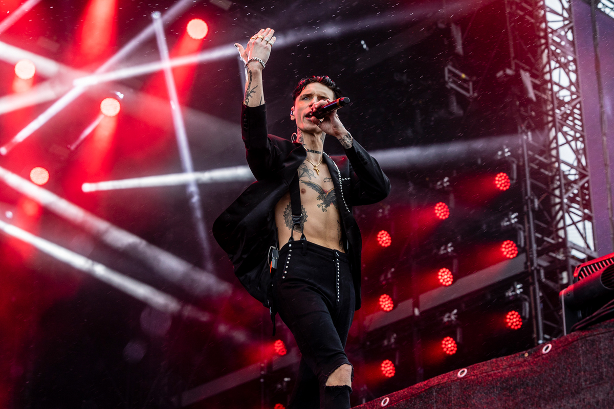 Black Veil Brides @ Rock am Ring 2022, foto 13, foto's door Edwin Houdevelt - FrontView Magazine