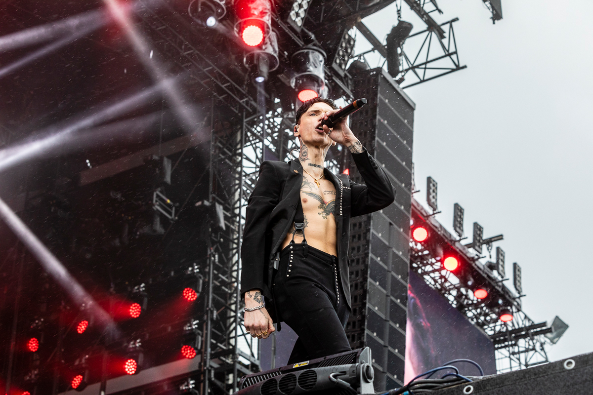 Black Veil Brides @ Rock am Ring 2022, foto 15, foto's door Edwin Houdevelt - FrontView Magazine