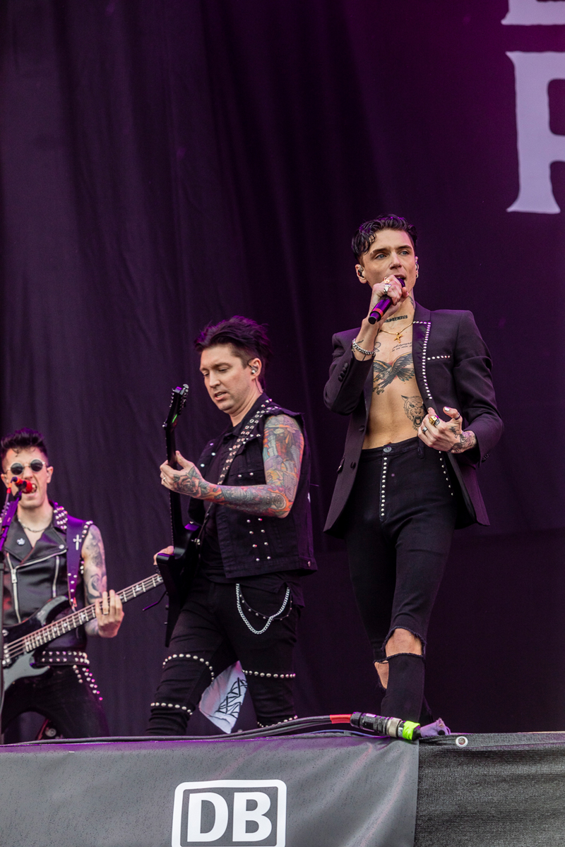 Black Veil Brides @ Rock am Ring 2022, foto 18, foto's door Edwin Houdevelt - FrontView Magazine