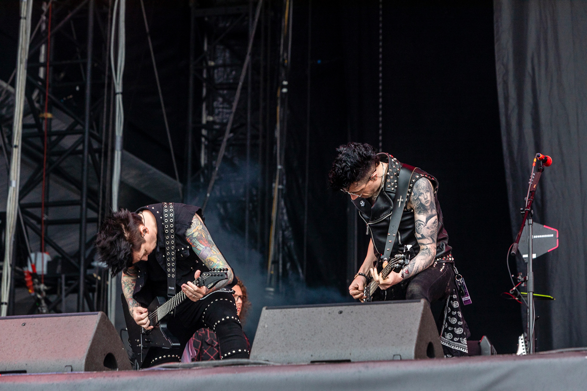 Black Veil Brides @ Rock am Ring 2022, foto 19, foto's door Edwin Houdevelt - FrontView Magazine