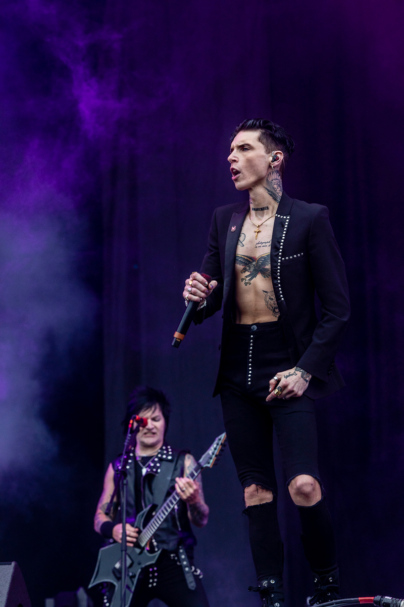 Black Veil Brides @ Rock am Ring 2022, foto 20, foto's door Edwin Houdevelt - FrontView Magazine