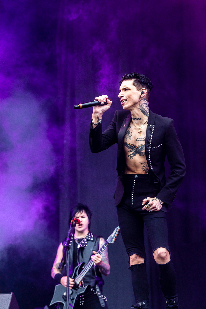 Black Veil Brides @ Rock am Ring 2022, foto 21, foto's door Edwin Houdevelt - FrontView Magazine