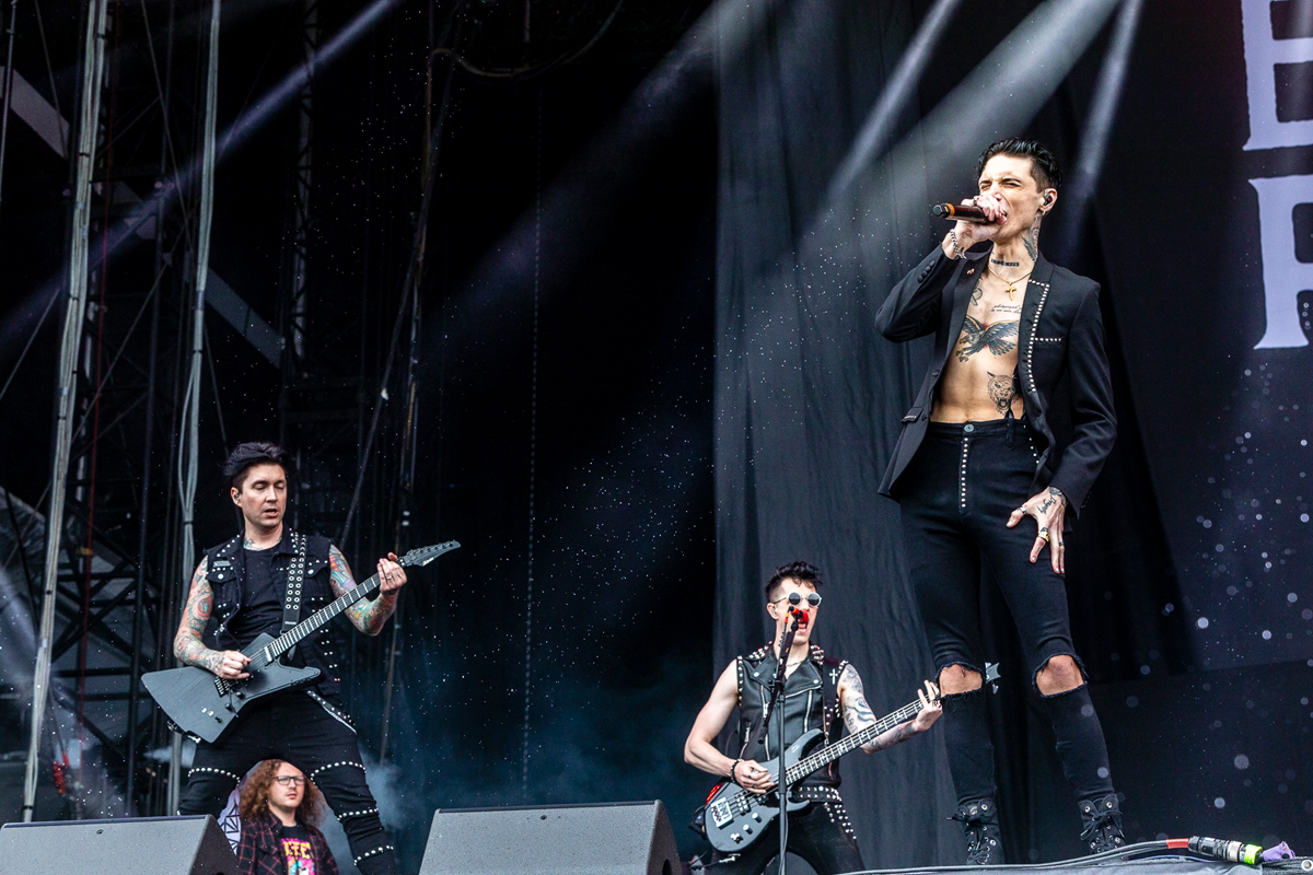 Black Veil Brides @ Rock am Ring 2022, foto 22, foto's door Edwin Houdevelt - FrontView Magazine
