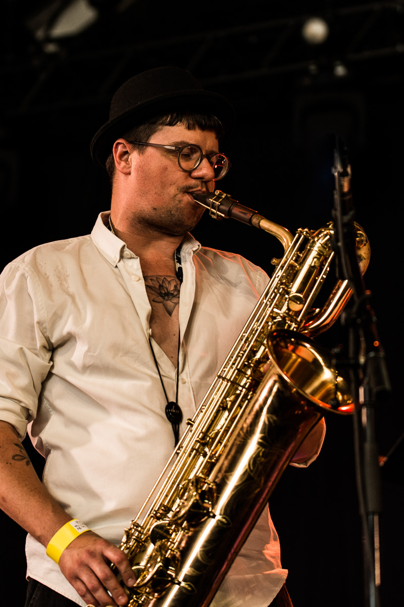 Bert Joris ft. Sam Joris Octet @ Jazz Middelheim, picture 7, photographed by Ann Carpentier - FrontView Magazine