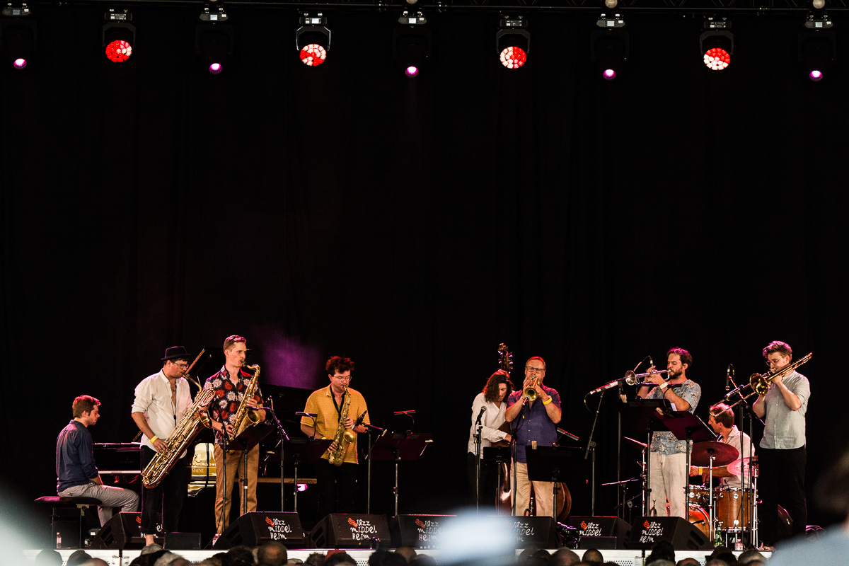 Bert Joris ft. Sam Joris Octet @ Jazz Middelheim, picture 15, photographed by Ann Carpentier - FrontView Magazine