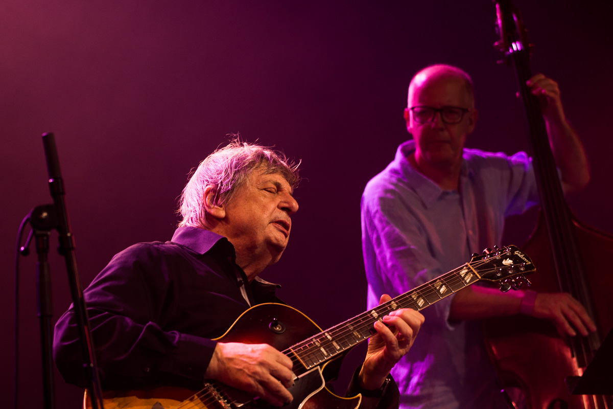 Philip Catherine Piano trio & special guest Alexandre Cavaliere @ Jazz Middelheim, picture 8, photographed by Ann Carpentier - FrontView Magazine
