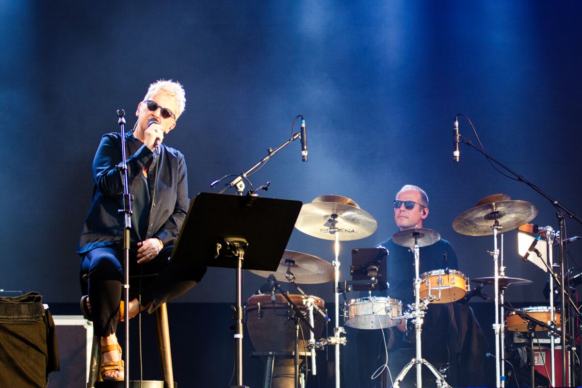 Anne Clark @ W-Fest woensdag, picture 2, photographed by Luc Klinckaert - FrontView Magazine
