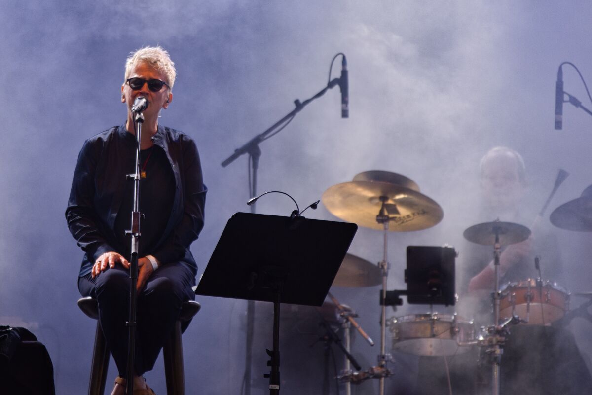 Anne Clark @ W-Fest woensdag, picture 10, photographed by Luc Klinckaert - FrontView Magazine