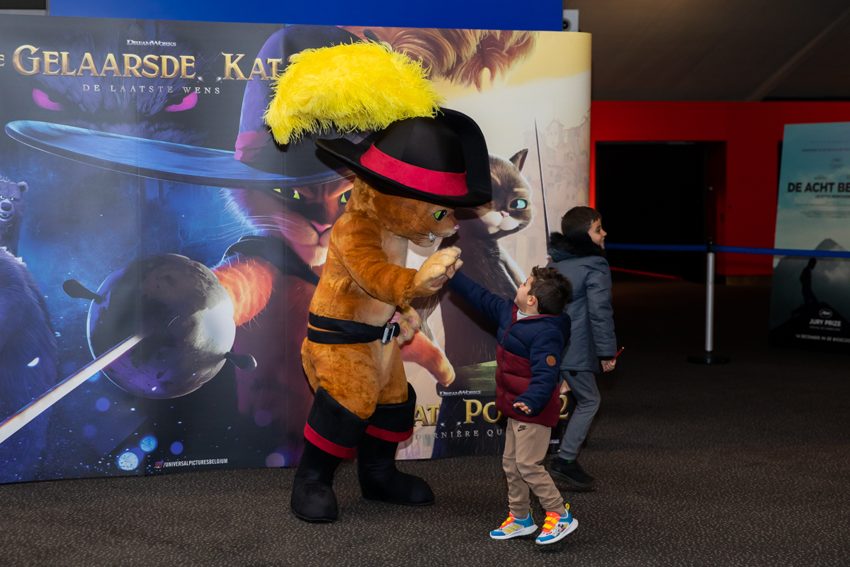Première De Gelaarsde Kat 2 - De laatste wens @ Kinepolis Antwerpen, foto 1, foto's door Goele Bormans - FrontView Magazine