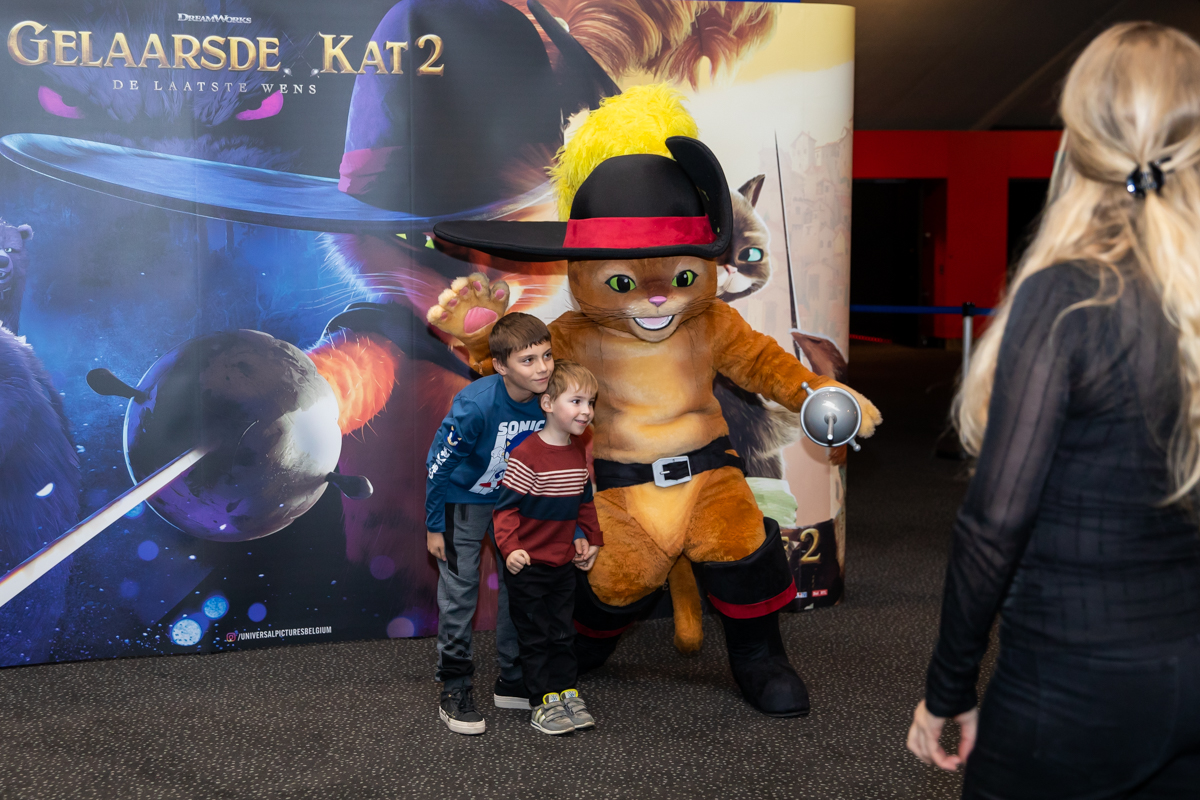 Première De Gelaarsde Kat 2 - De laatste wens @ Kinepolis Antwerpen, foto 3, foto's door Goele Bormans - FrontView Magazine